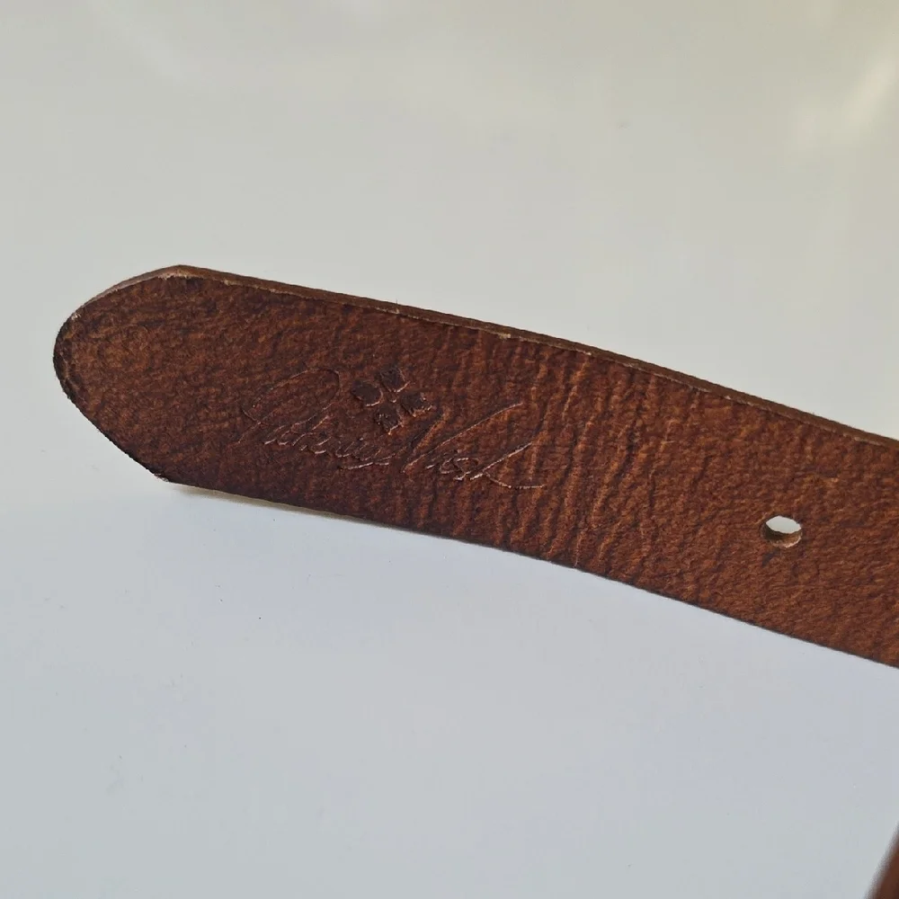 Patricia‎ Nash Brown Leather Men's Belt